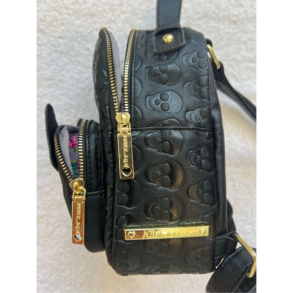 Betsey Johnson Kitsch Sugar Skull Day of The Dead Dia De Los Muertos Frenchie Mi - Picture 6 of 10